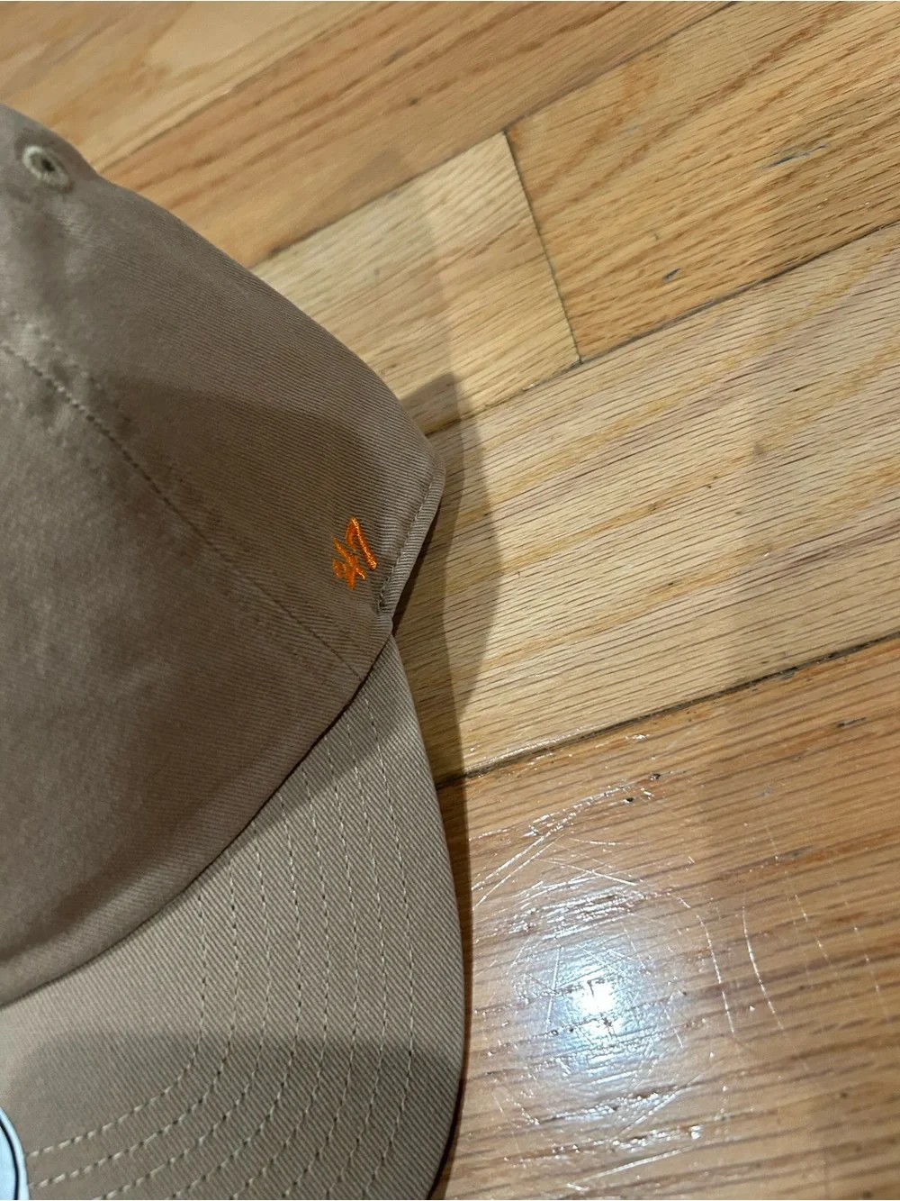 47 Brand Tan Hat with Orange 'T' Patch University of Tennessee